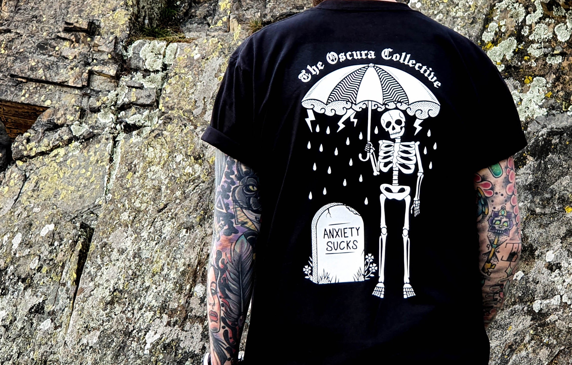 Anxiety Sucks Black Unisex T Shirt