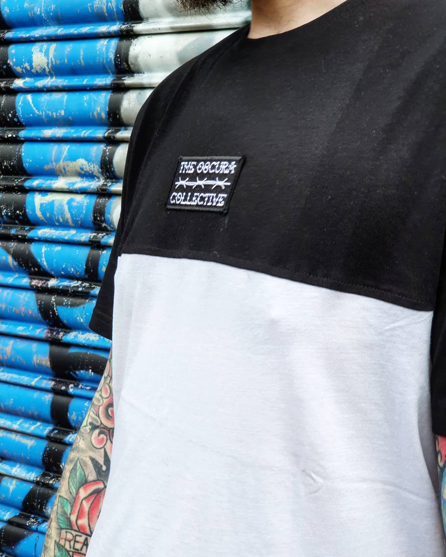 Split Tone Embroidered Logo T shirt